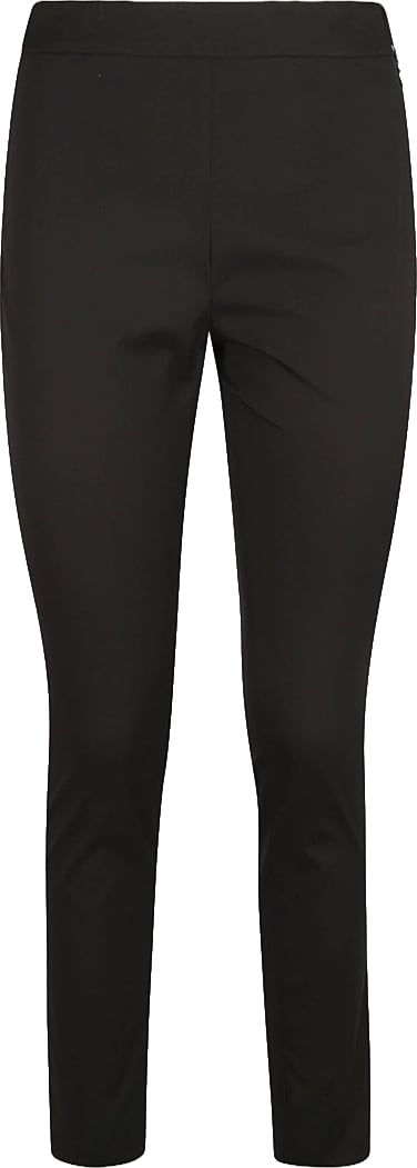 Fabiana Filippi Tailored Black Trousers With Streamlined Fit Zwart