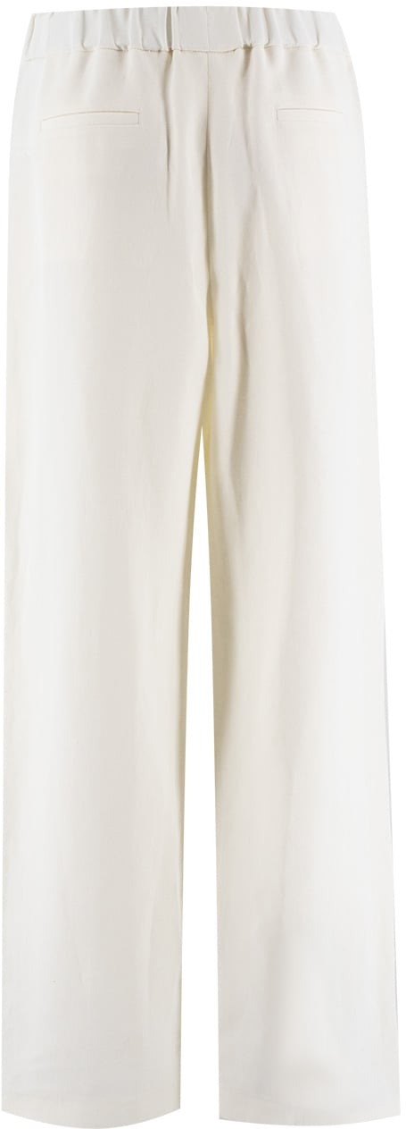 Fabiana Filippi Viscose trousers Wit