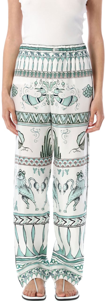 Fabiana Filippi Loose Pants Whiteottanio Wit