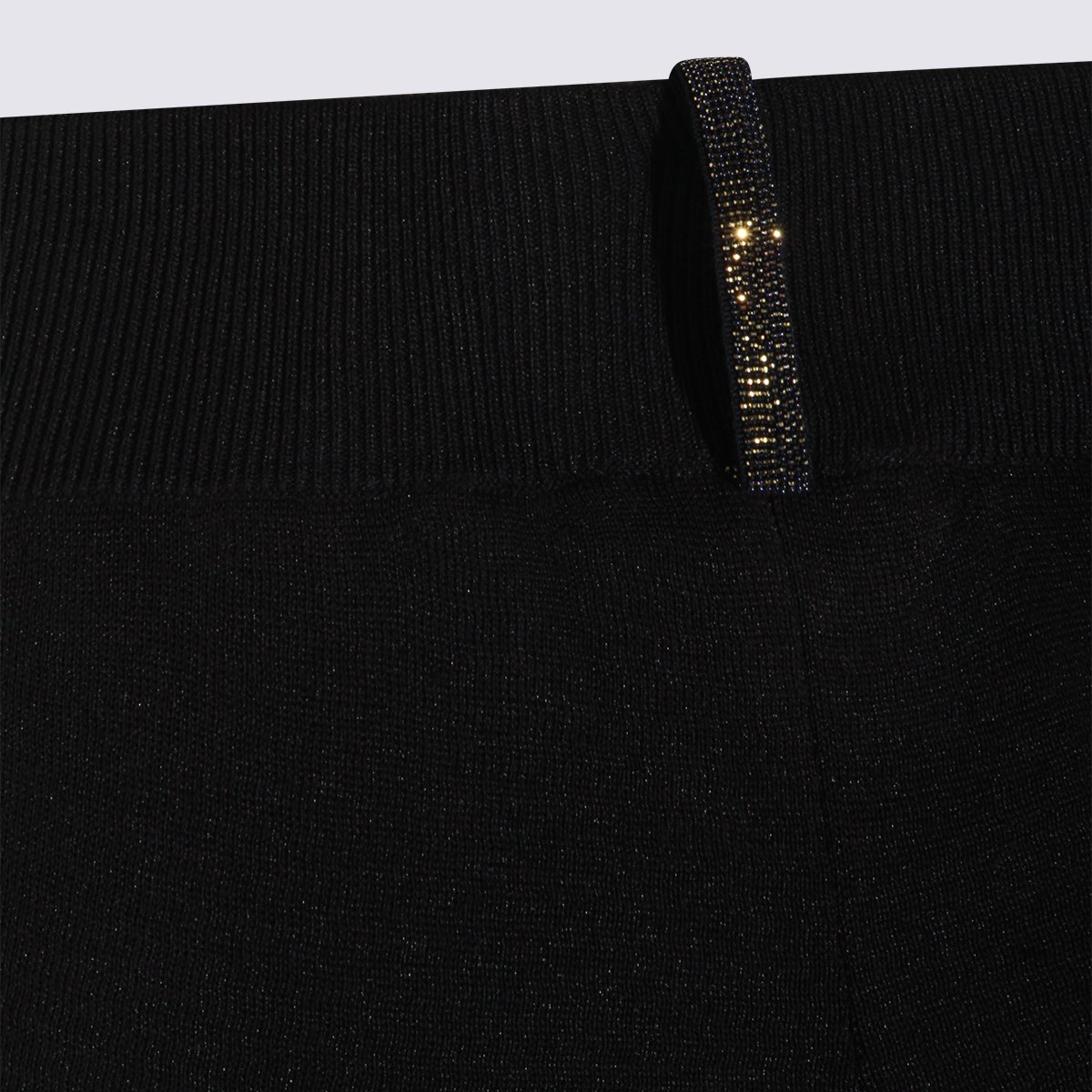 Fabiana Filippi Straight-Leg Trousers With High Waistband And Refined Detail Zwart