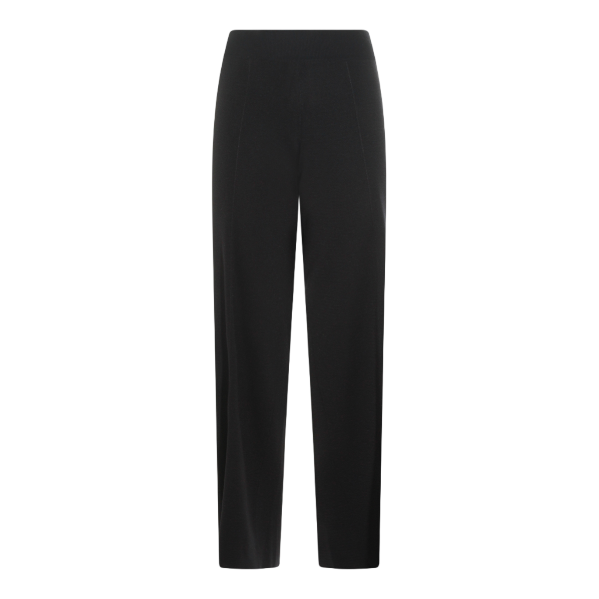 Fabiana Filippi Straight-Leg Trousers With High Waistband And Refined Detail Zwart