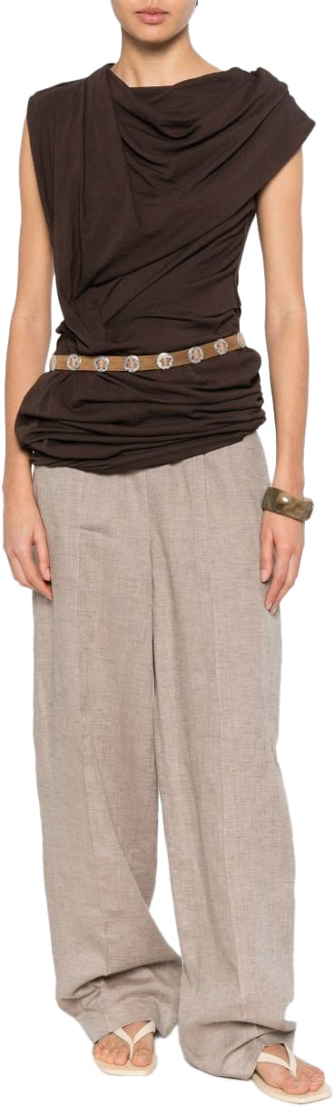 Fabiana Filippi Trousers Dove Grey Grijs
