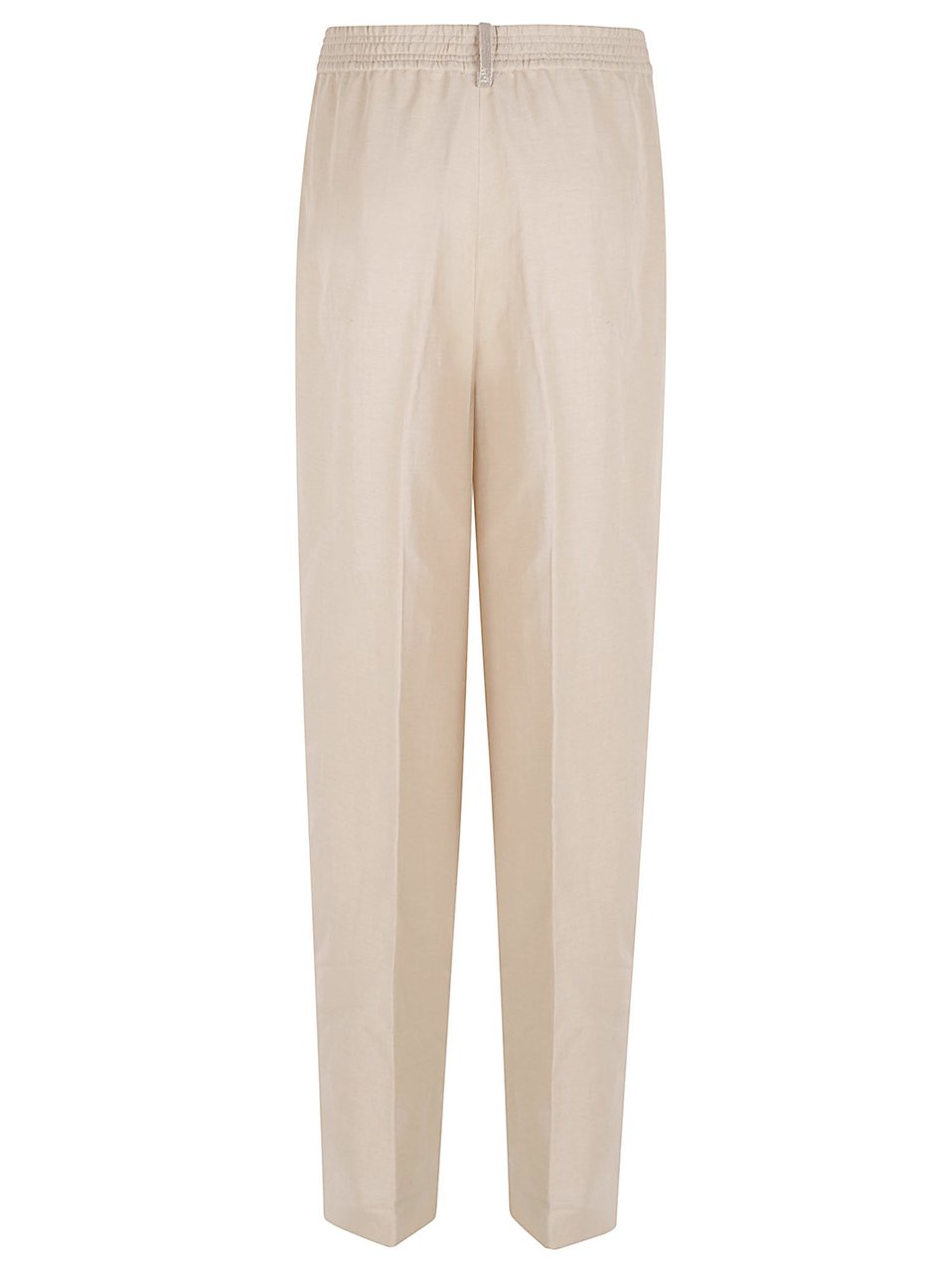 Fabiana Filippi Relaxed Fit Lightweight Trousers with Elegant Pleats Grijs