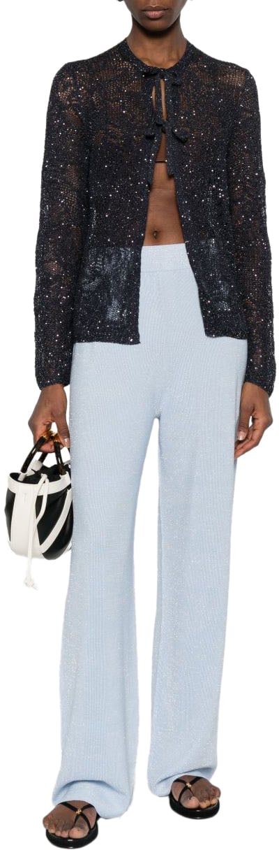 Fabiana Filippi Trousers Clear Blue Blauw