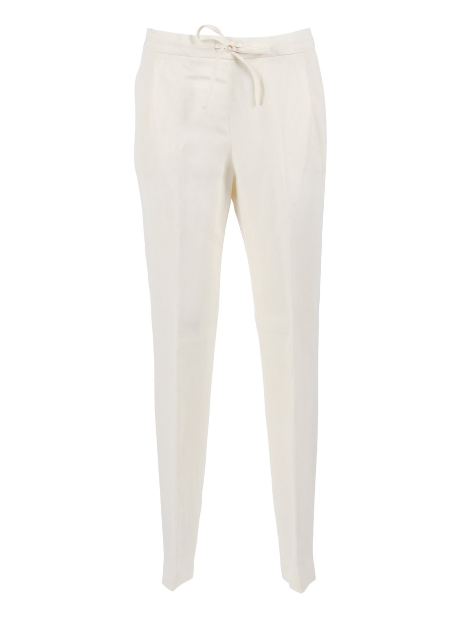 Fabiana Filippi Burro Fluid Linen Viscose Sweatpants Neutraal