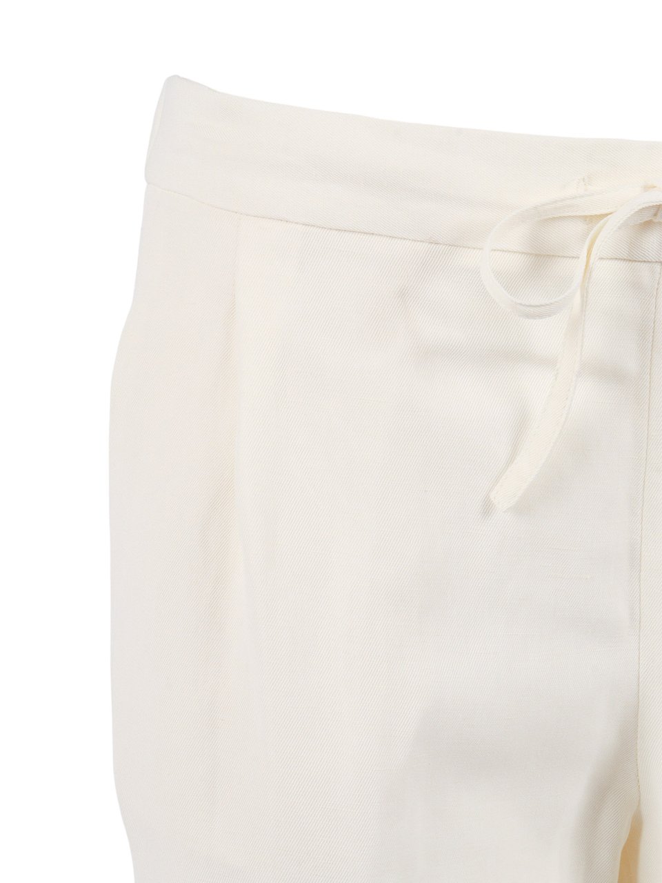 Fabiana Filippi Burro Fluid Linen Viscose Sweatpants Neutraal