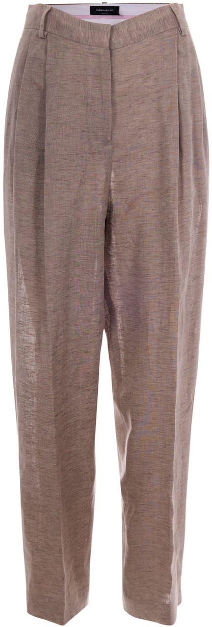 Fabiana Filippi Trousers Dove Grey Grijs