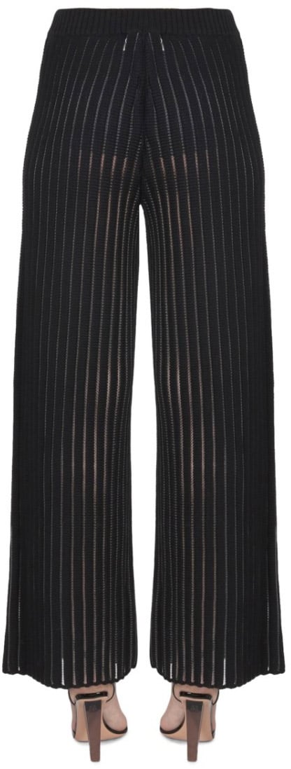 Fabiana Filippi Relaxed Fit Wide Leg Pants Zwart