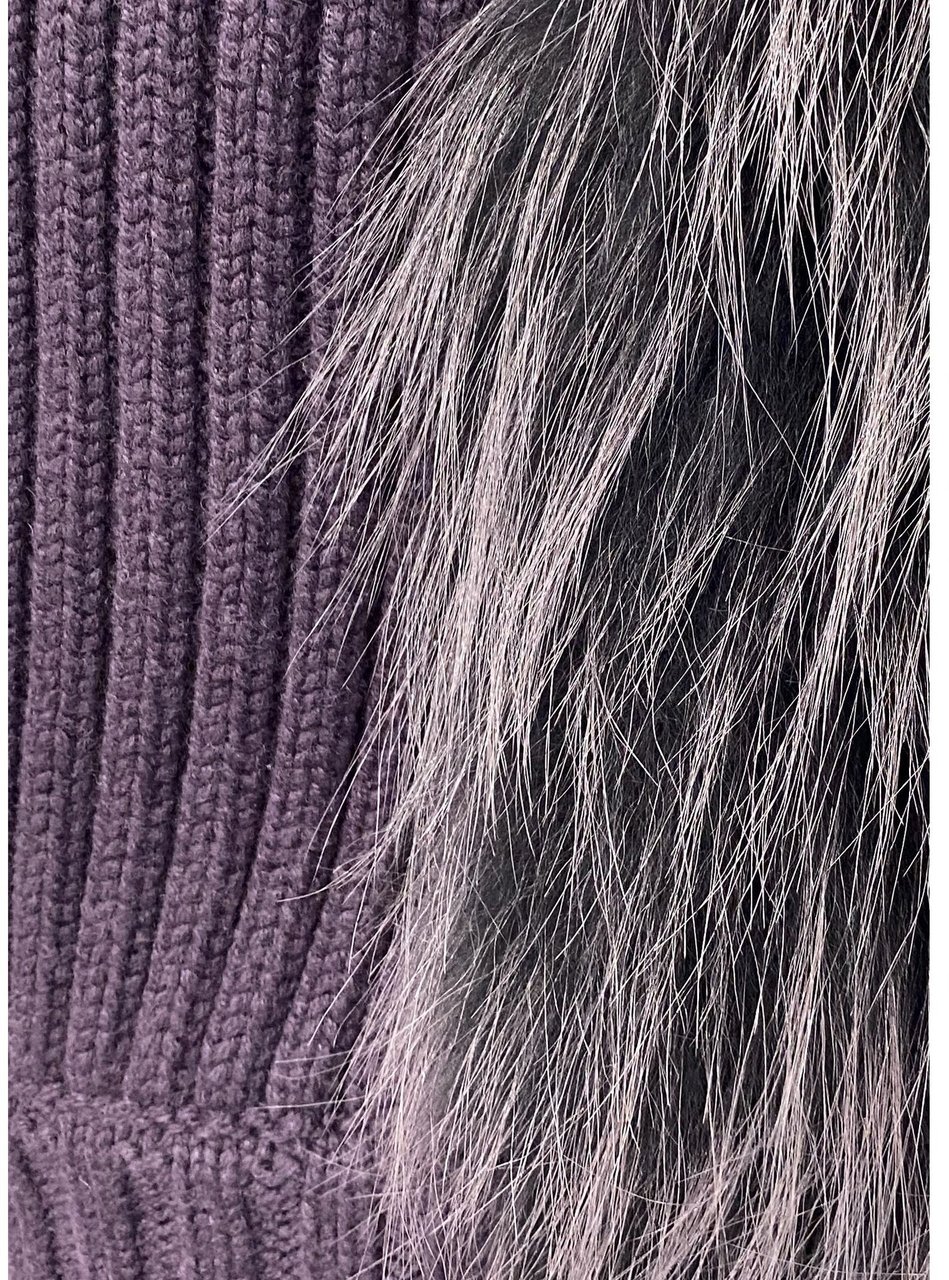 Fabiana Filippi Fabiana Filippi Fox Fur Knitted Vest Jacket Rood