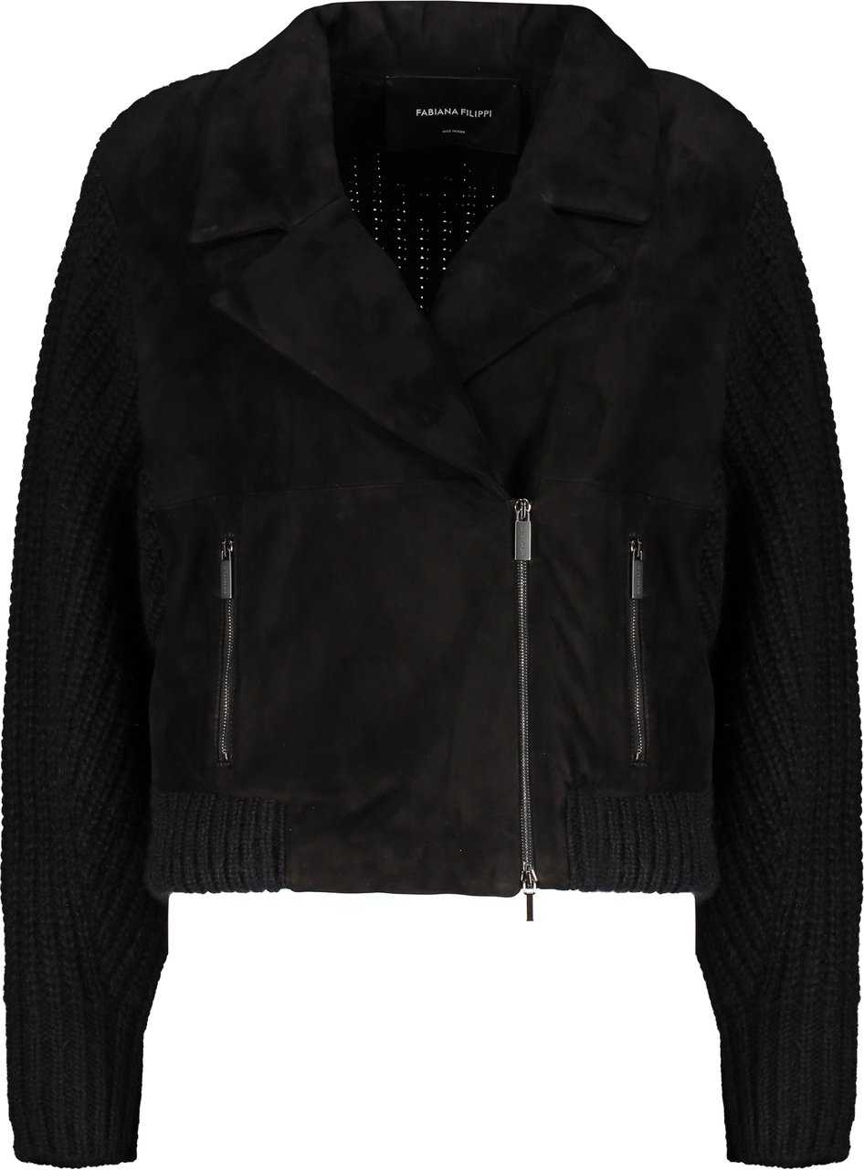 Fabiana Filippi Leather jacket Zwart