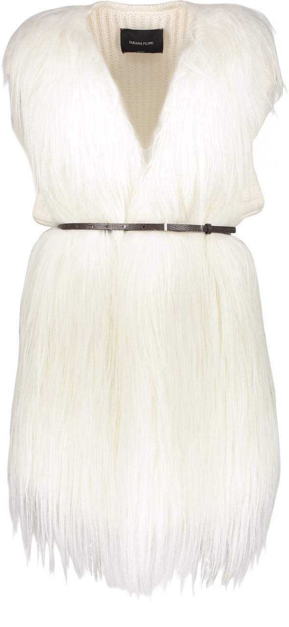 Fabiana Filippi Single-breasted vest Wit