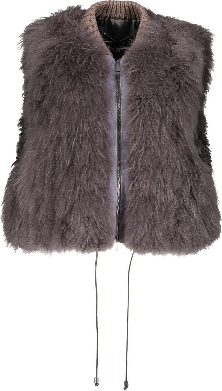 Fabiana Filippi Shearling gilet Bruin