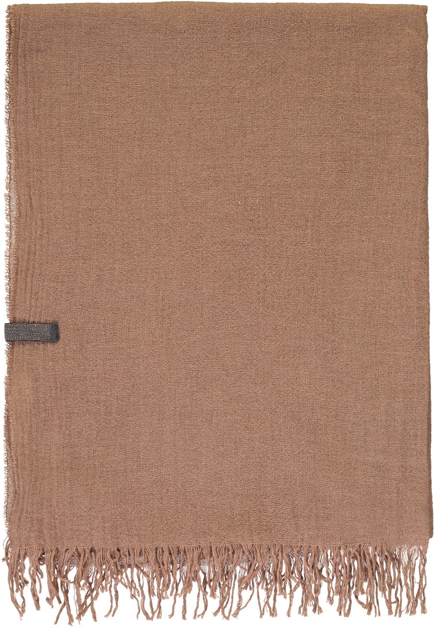 Fabiana Filippi Wool blend scarf Bruin