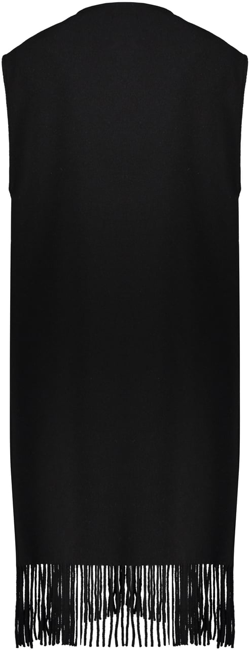 Fabiana Filippi Padded vest in wool blend Zwart