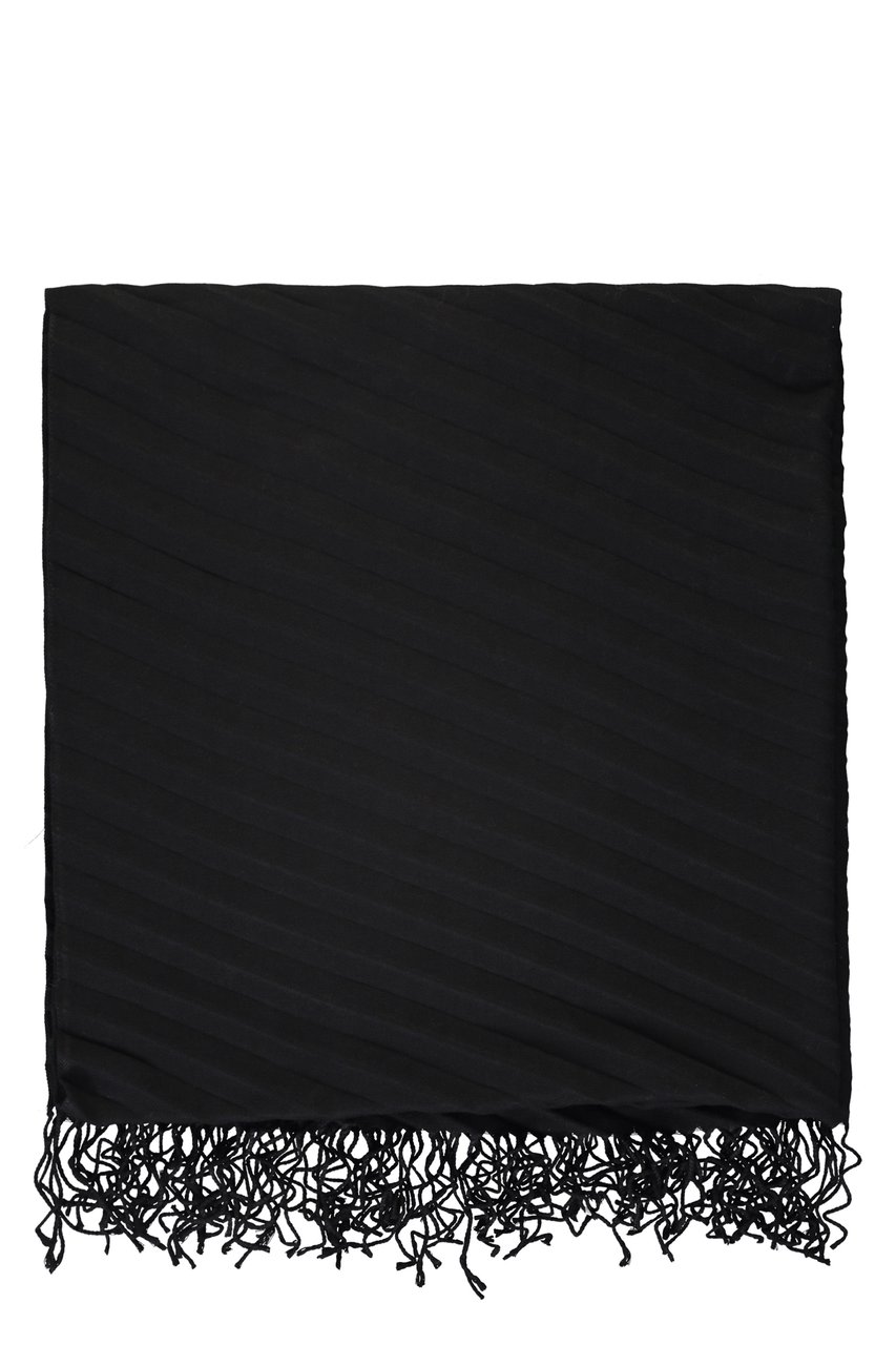 Fabiana Filippi Fringed scarf Zwart