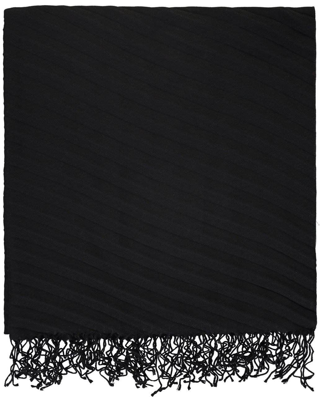 Fabiana Filippi Fringed scarf Zwart
