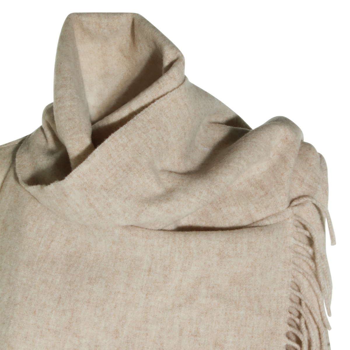 Fabiana Filippi Sand wool blend cape Neutraal