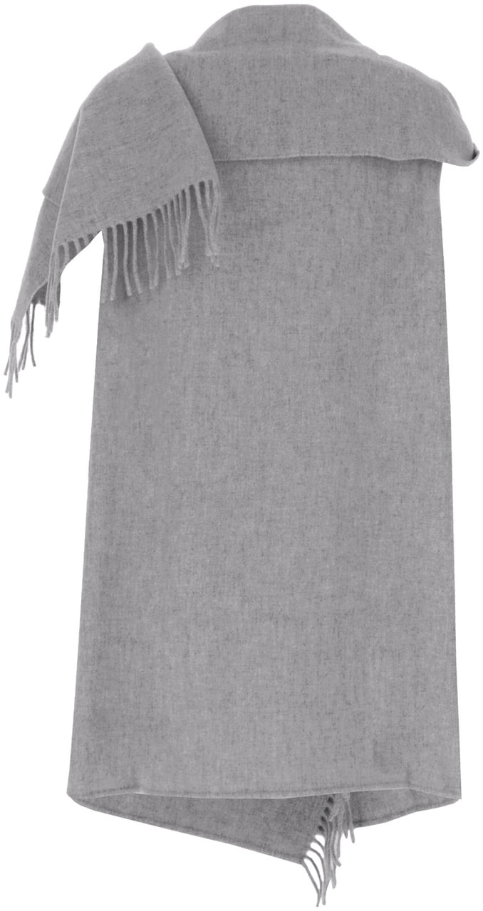 Fabiana Filippi Grey wool blend cape Grijs