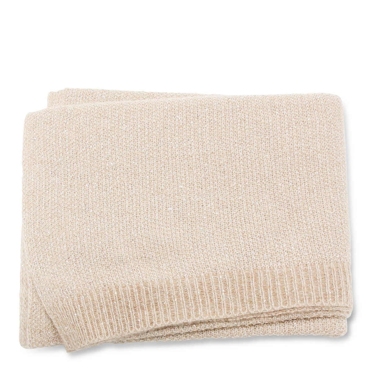 Fabiana Filippi Beige Sparkling Scarf Neutraal