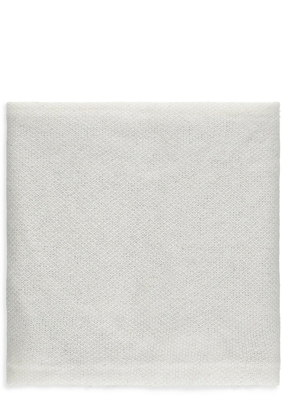 Fabiana Filippi Gradient Sequined Scarf in Grey and Ivory Wit