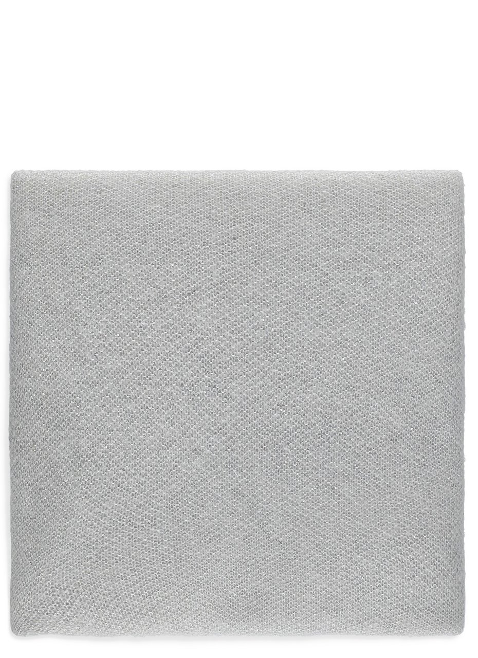 Fabiana Filippi Gradient Sequined Scarf in Grey and Ivory Wit