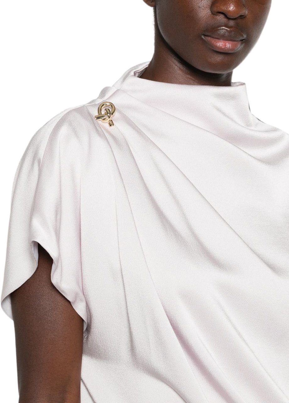Fabiana Filippi Top Grey Lichtgrijs