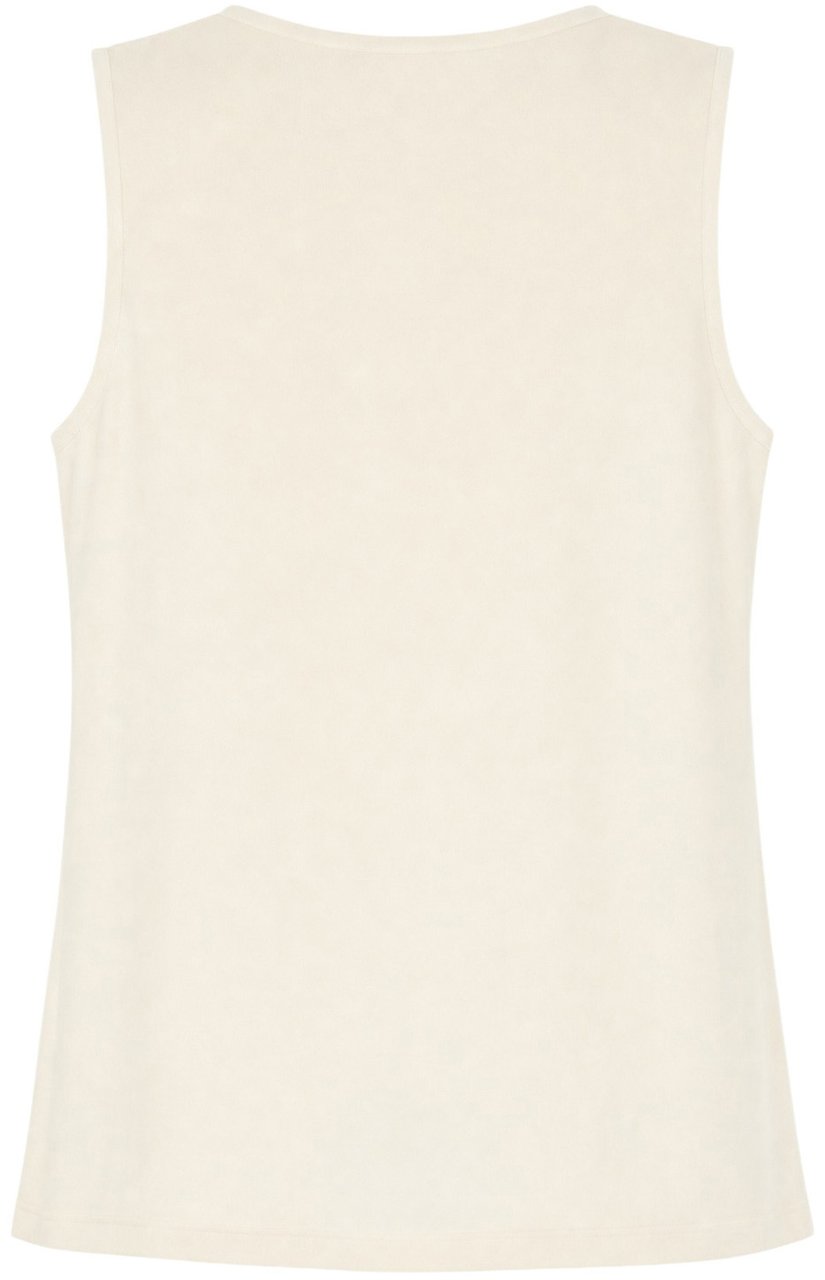 Fabiana Filippi Ivory acetate blend top Neutraal