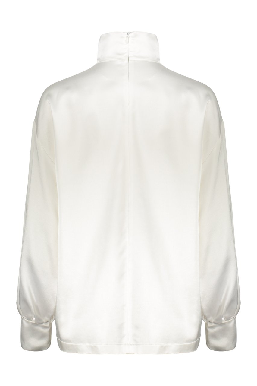 Fabiana Filippi Long sleeve blouse Wit