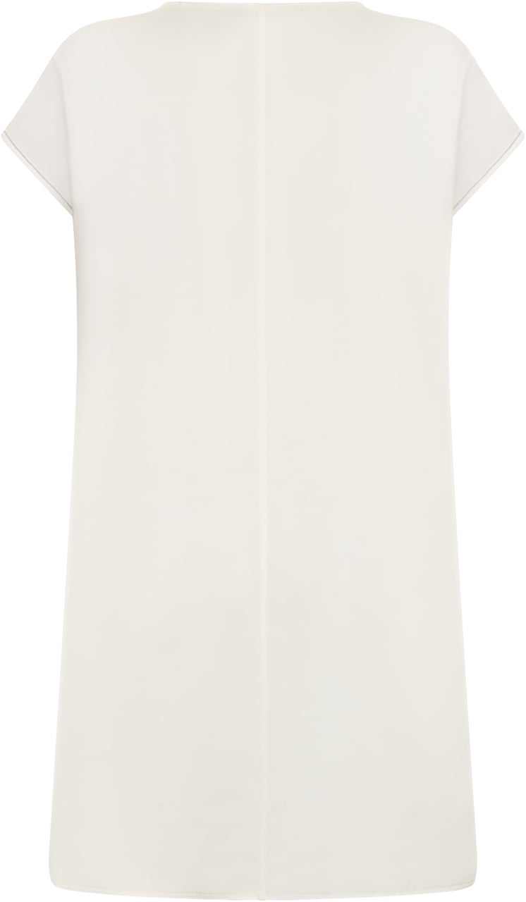 Fabiana Filippi Blouse with elegant V-neck. Neutraal