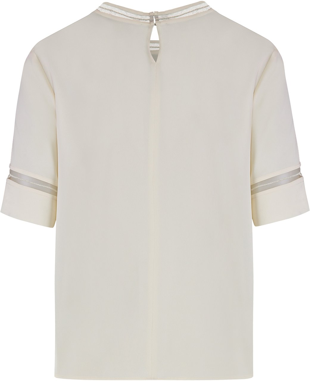 Fabiana Filippi Top in crêpe de chine Neutraal