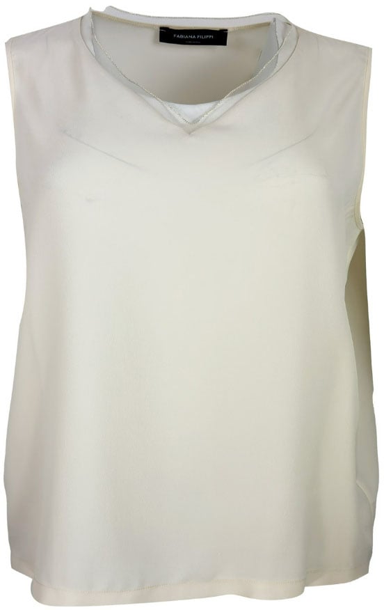 Fabiana Filippi Top Burro Wit
