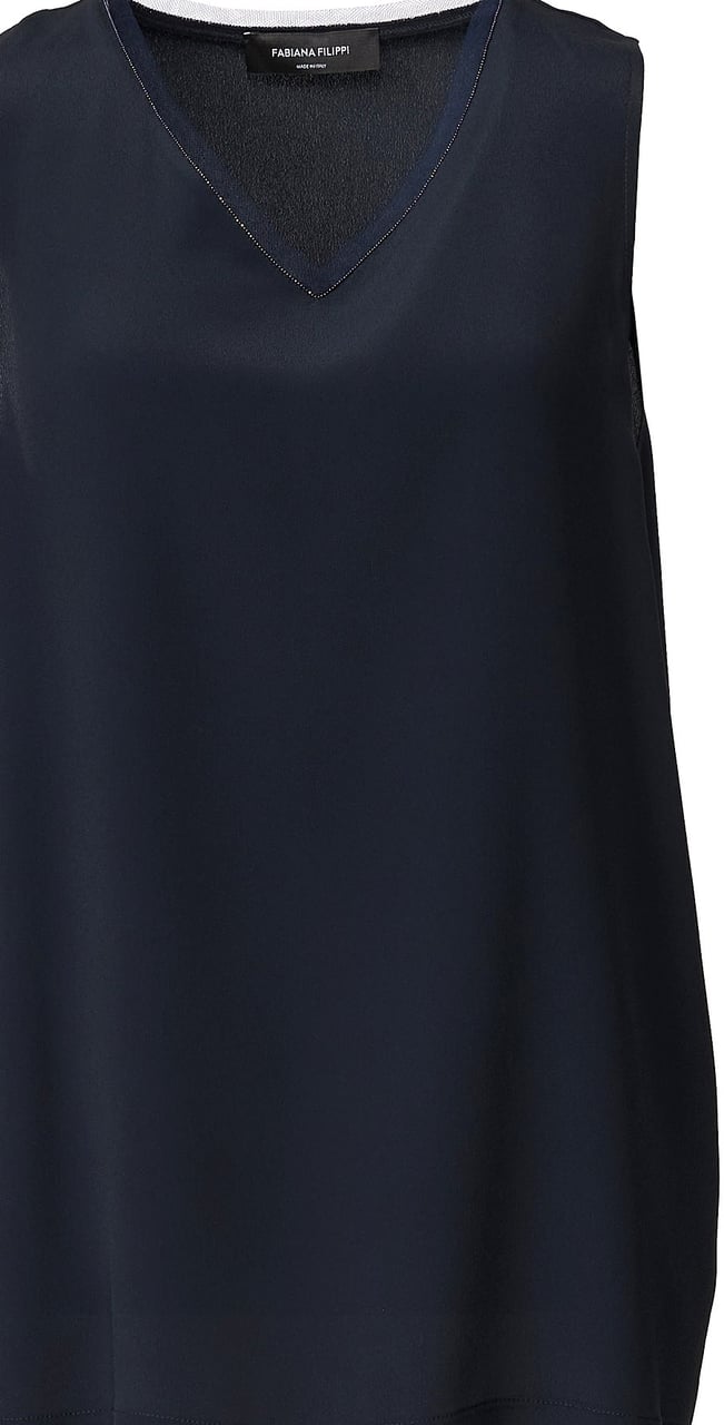 Fabiana Filippi Top Blue Blauw