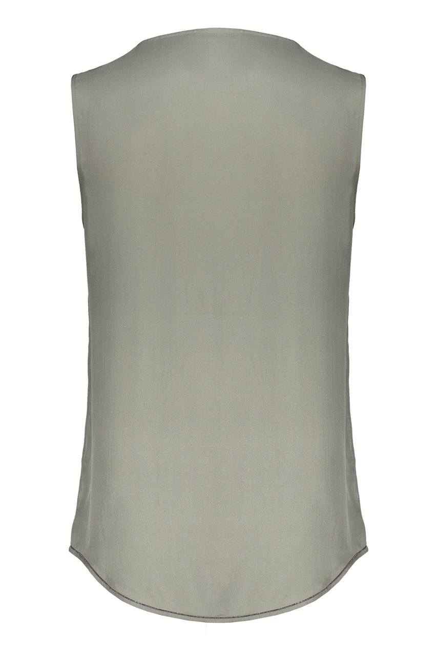 Fabiana Filippi Silk top Groen