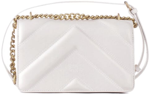 Pinko Love Bag Borse Bianco Antique Gold Wit