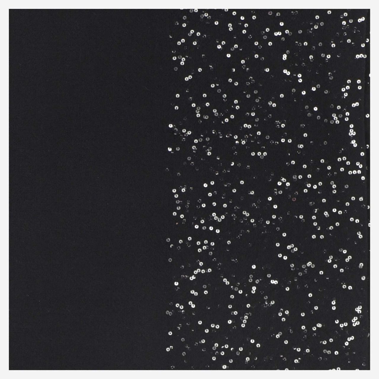 FALIERO SARTI Fringed Black Scarf With Sequin Detailing Zwart