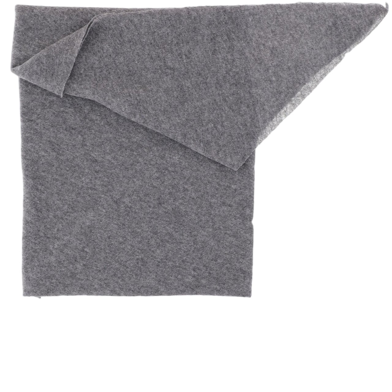FALIERO SARTI Triangular Cashmere Scarf With Refined Finish Grijs
