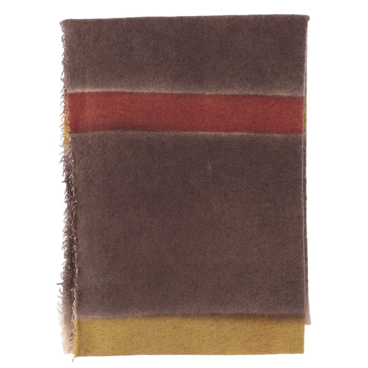 FALIERO SARTI Fringed Cashmere-Silk Scarf With Eros Pattern Grijs