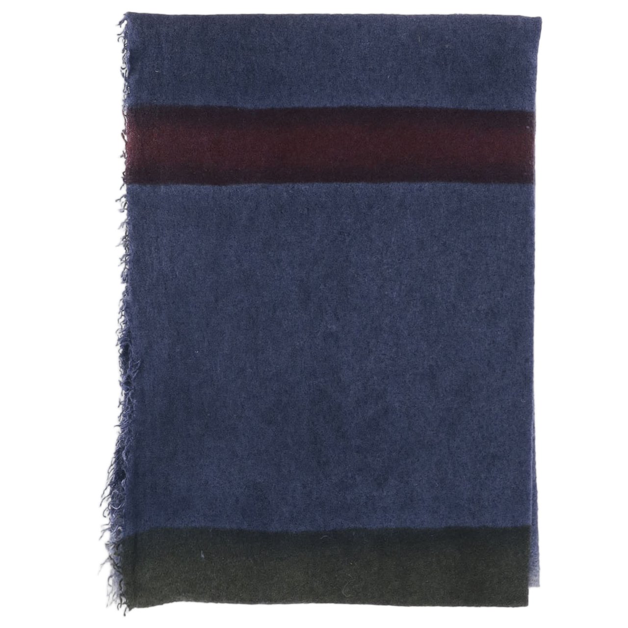 FALIERO SARTI Cashmere-Silk Scarf With Eros Pattern And Fringed Edges Zwart