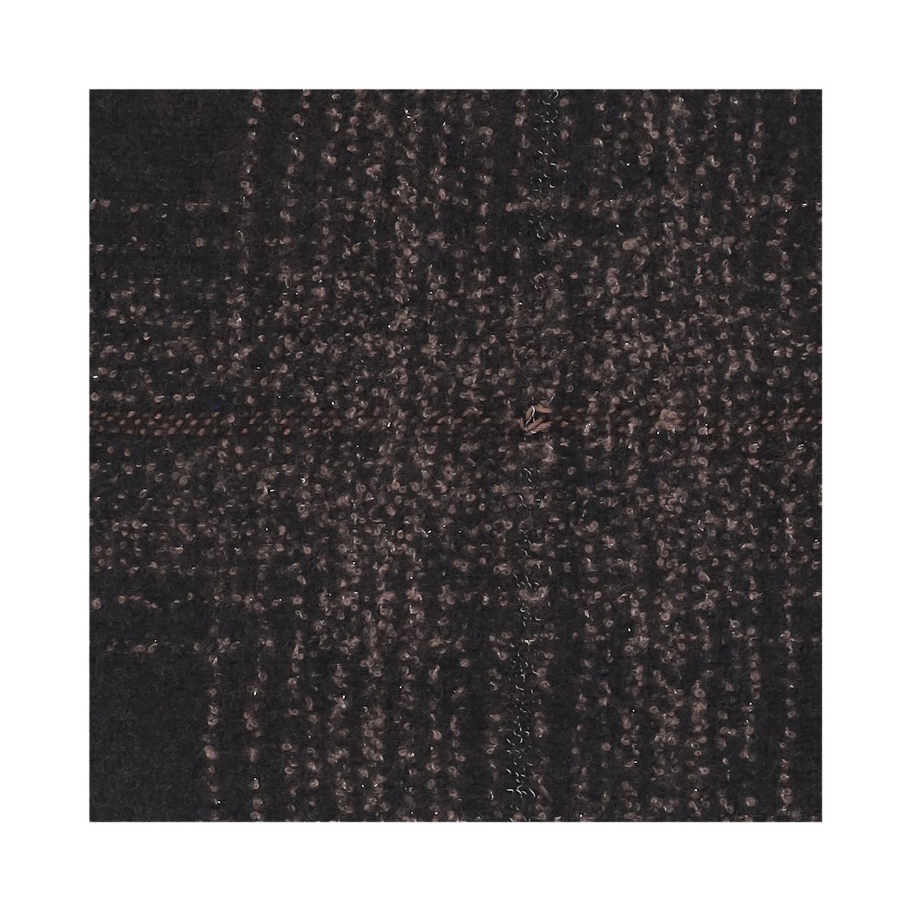 FALIERO SARTI Textured Check Pattern Cashmere Blend Scarf Zwart