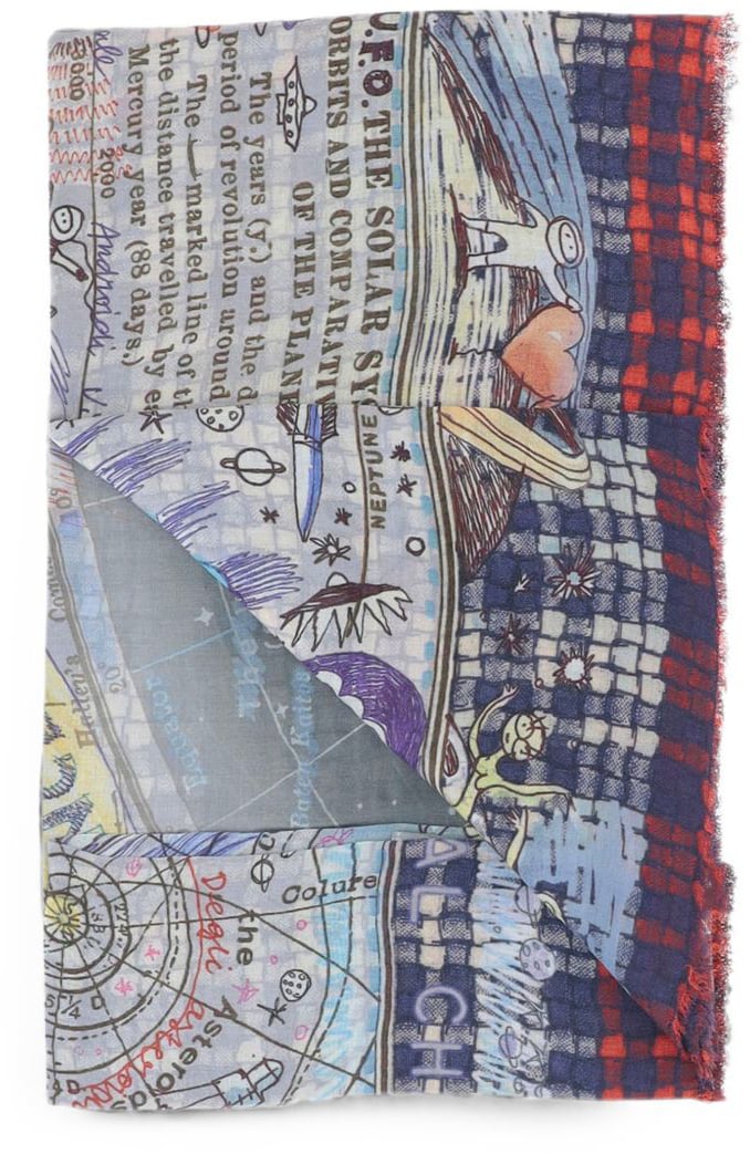 FALIERO SARTI Scarfs Green Blauw
