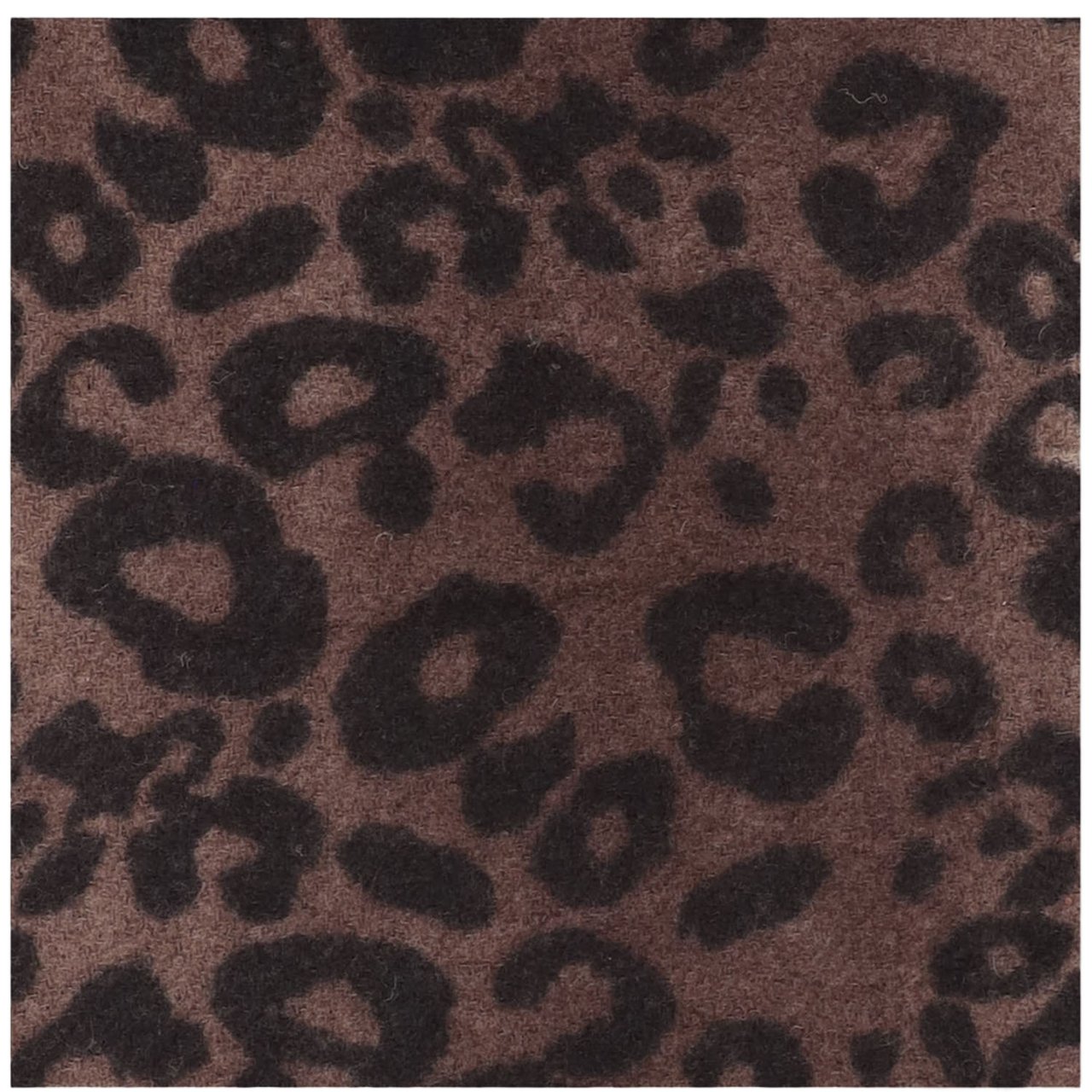 FALIERO SARTI Rectangular Fringed Scarf With All-Over Animal Print Grijs