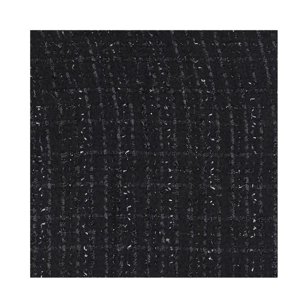 FALIERO SARTI Fringed Rectangular Scarf With Metallic Thread Accents Zwart
