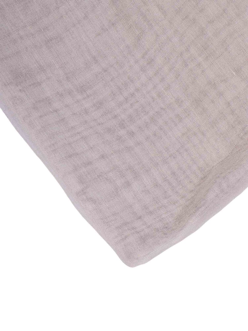 FALIERO SARTI Ginny Frangia Semi Sheer Fringed Scarf Grijs