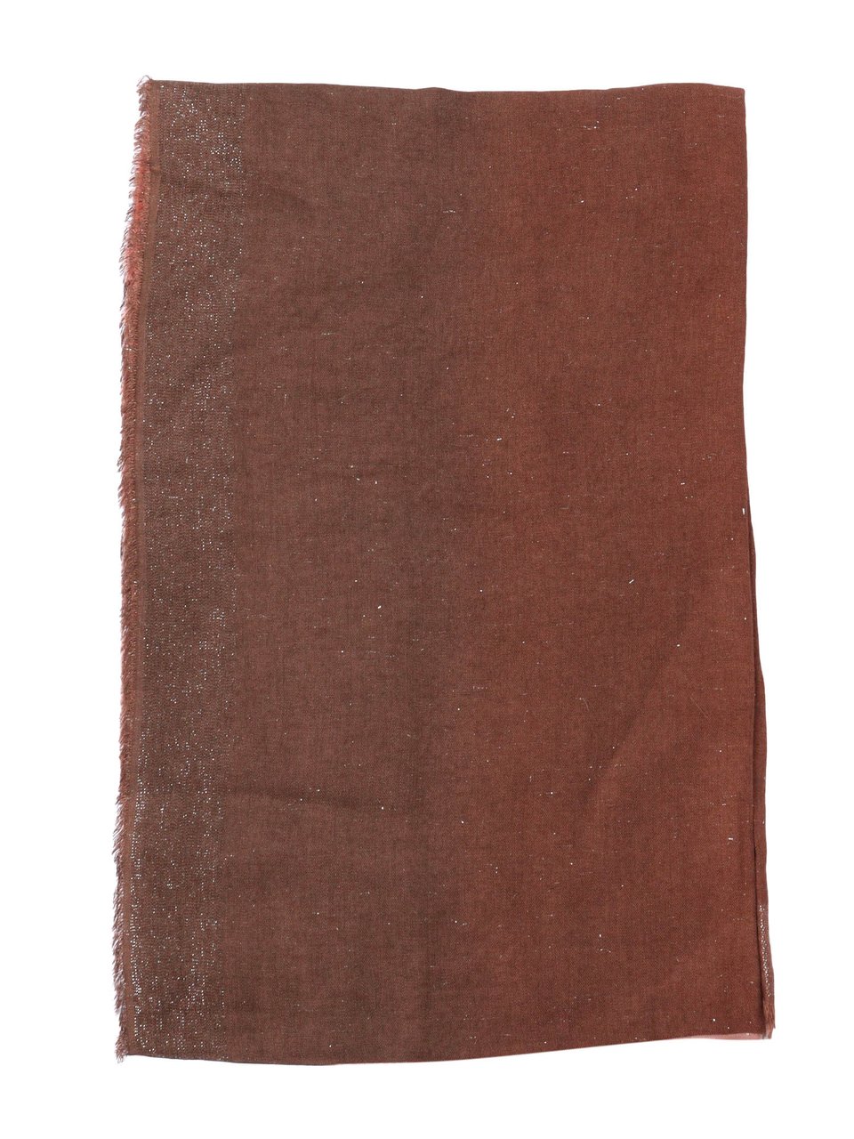 FALIERO SARTI Rectangular Gradient Scarf with Delicate Fringed Edges Bruin