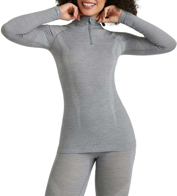 FALKE LS Wool-Tech Shirt Grijs