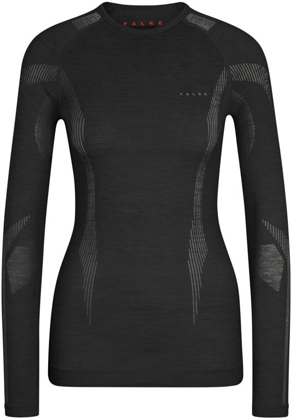 FALKE LS Wool-Tech Shirt Zwart