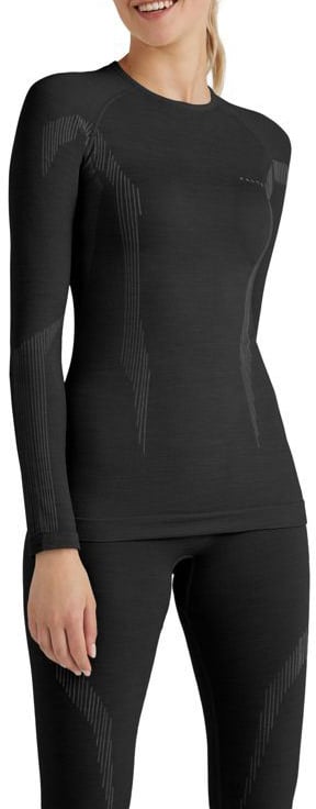 FALKE LS Wool-Tech Shirt Zwart