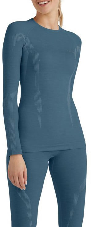 FALKE LS Wool-Tech Shirt Blauw