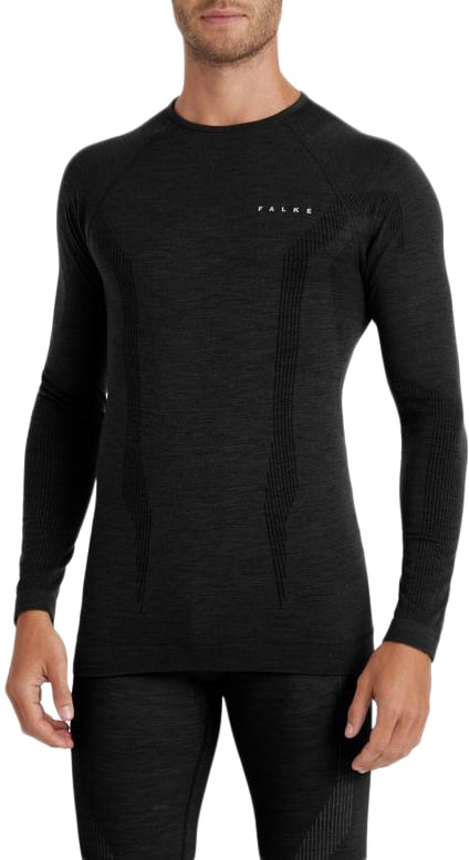 FALKE LS Wool-Tech Shirt Zwart