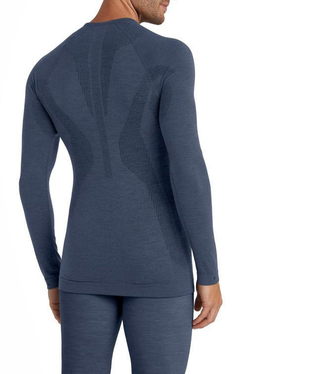 FALKE LS Wool-Tech Shirt Blauw